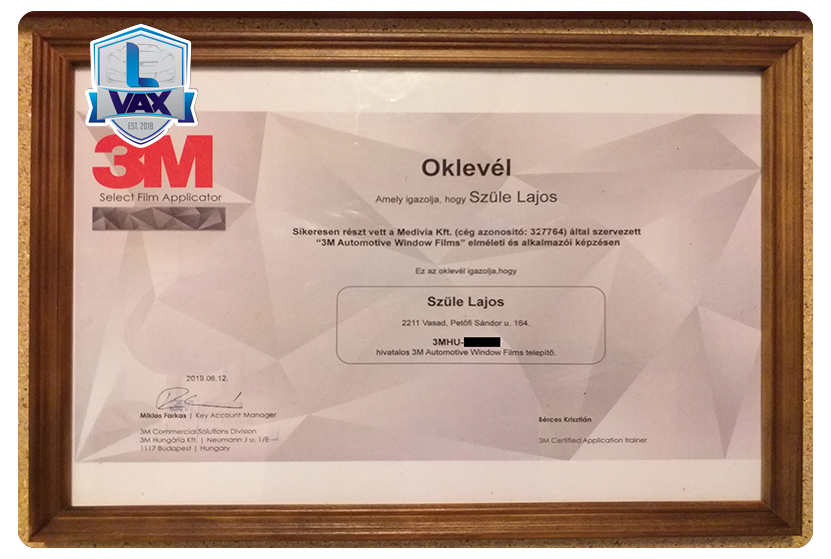 LVAX - Certificate