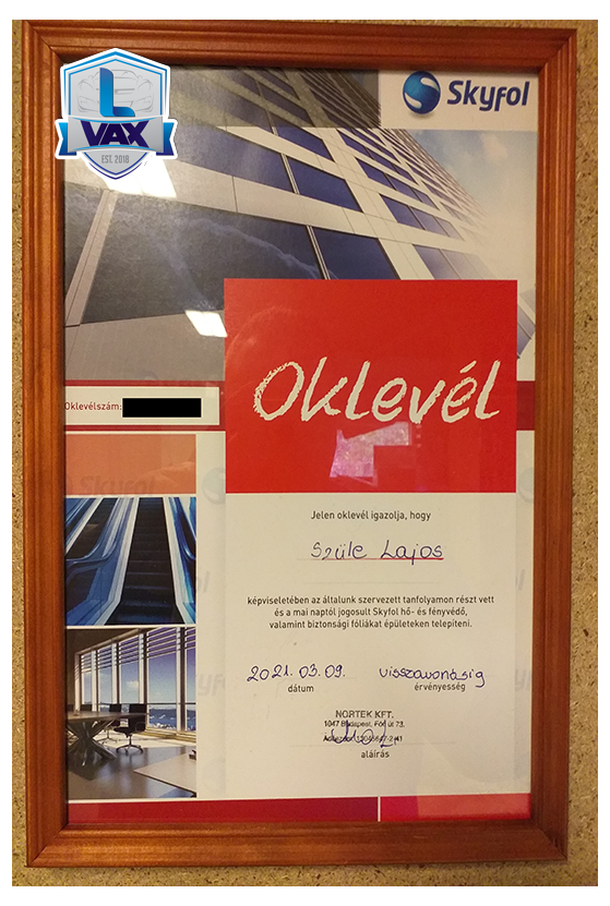 LVAX - Certificate